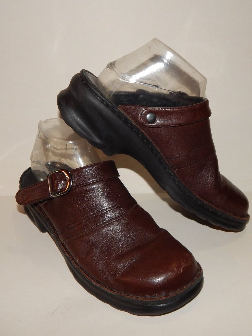Josef Seibel 40 US 9.5/10 Brown Leather Slip On w Optional Sling Back